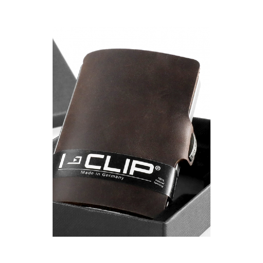 iClip 14499 soft touch brown korttikotelo