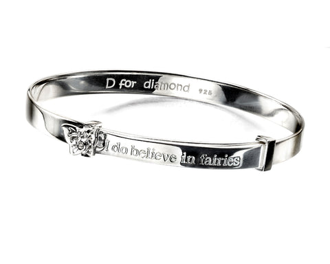 D FOR DIAMOND B4315 perhonen hopearannekoru
