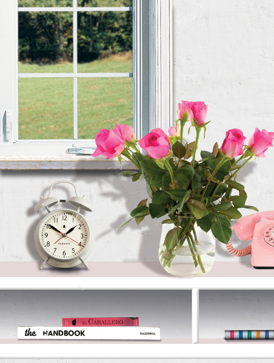 NEWGATE CGAM587LW New covent garden alarm linen white herätyskello