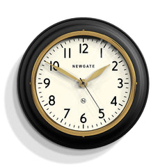 NEWGATE COOK397K Cookhouse II clock black and gold seinäkello