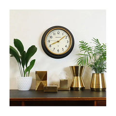 NEWGATE COOK397K Cookhouse II clock black and gold seinäkello