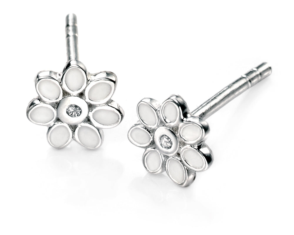 D FOR DIAMOND E4122 emaloidut kukkakorvakorut