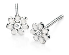 D FOR DIAMOND E4122 emaloidut kukkakorvakorut