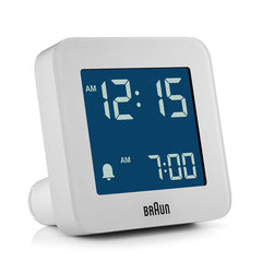 Braun BC09W valkoinen digitaalinen herätyskello