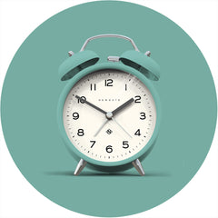 NEWGATE CBM134AM Charlie Bell echo alarm matte aquamarine herätyskello