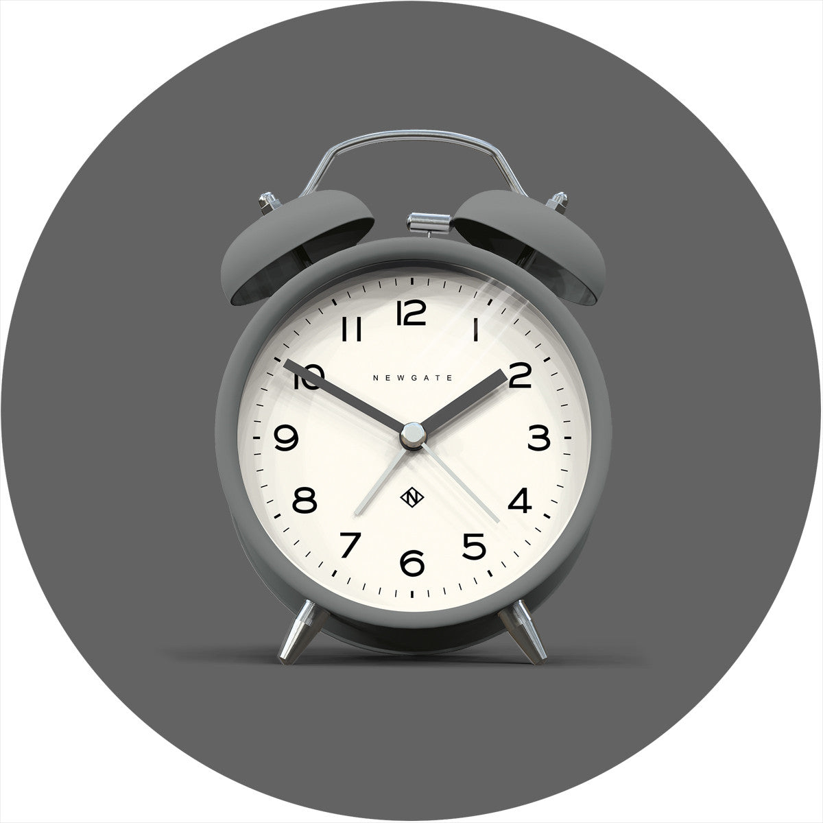 NEWGATE CBM134PGY Charlie Bell echo alarm matte posh grey herätyskello