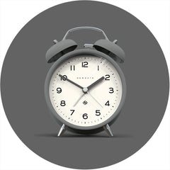 NEWGATE CBM134PGY Charlie Bell echo alarm matte posh grey herätyskello