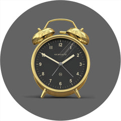 NEWGATE CBM41RAB Charlie Bell echo alarm radial brass herätyskello