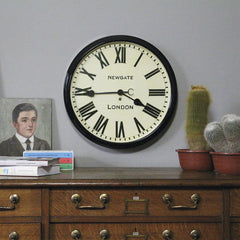 NEWGATE CLJ71K Battersby clock black seinäkello