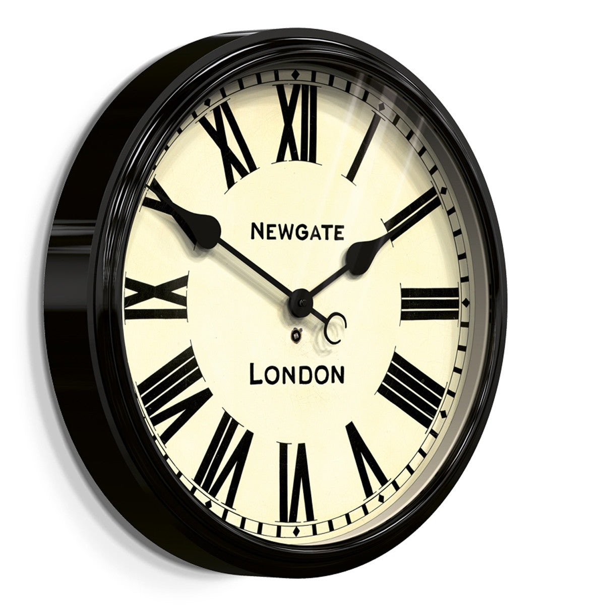NEWGATE CLJ71K Battersby clock black seinäkello