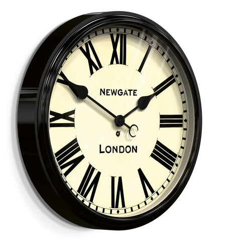 NEWGATE CLJ71K Battersby clock black seinäkello