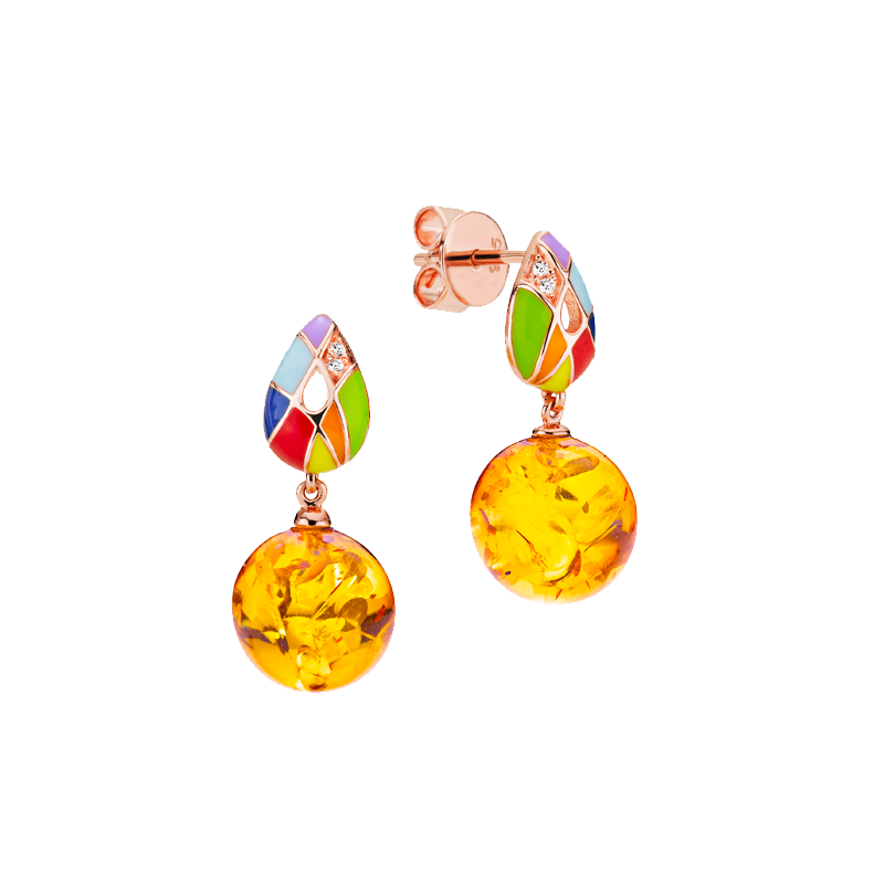 HOUSE OF AMBER 693556365 Harlequin korvakorut