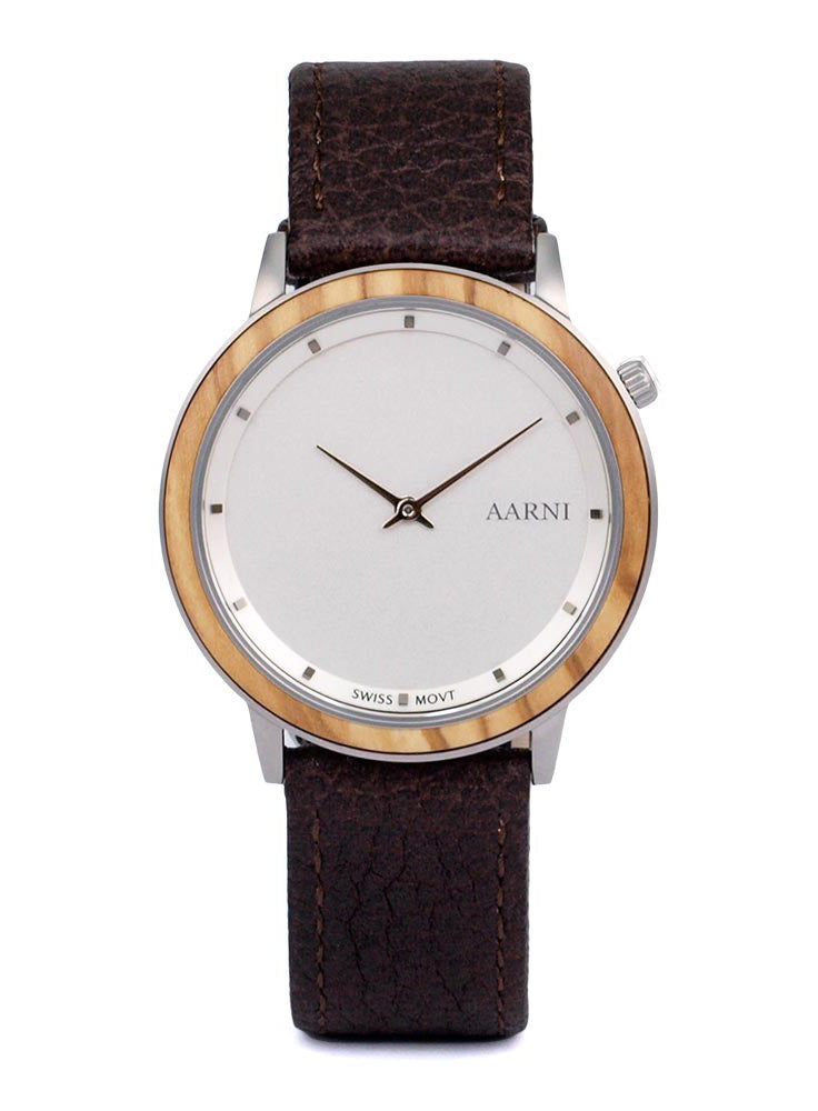 AARNI 6430066270088 Loihi – Oliivipuu rannekello