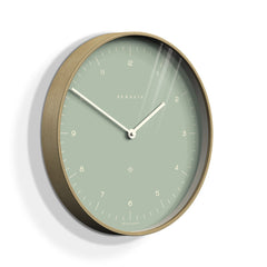 NEWGATE MRC133PLY40 Mr. Clarke clock pale wood bubble green seinäkello