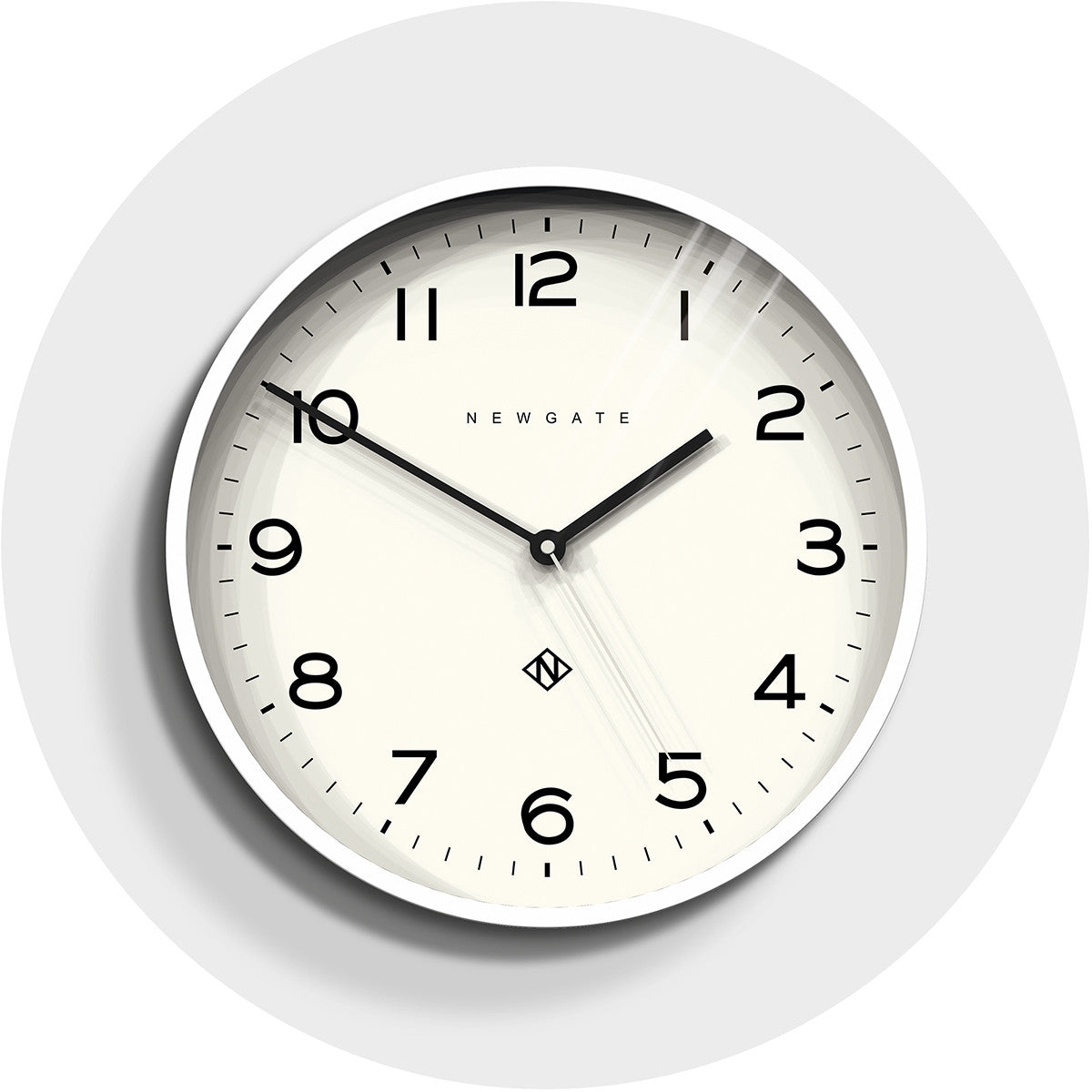 NEWGATE NUMTHR129PW Number three echo clock white seinäkello