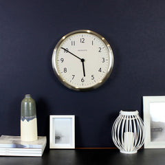 NEWGATE SPY158BSS Spy clock burnished steel seinäkello