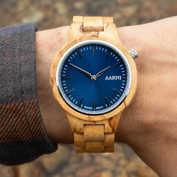 AARNI 6430066270040 Vega – Visakoivu puinen rannekello