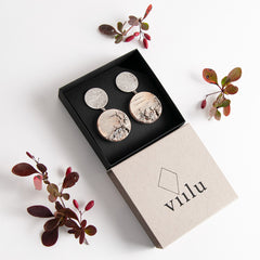 VIILU 7359 Tuohi hopea -korvakorut