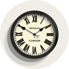 NEWGATE CLJ71K Battersby clock black seinäkello